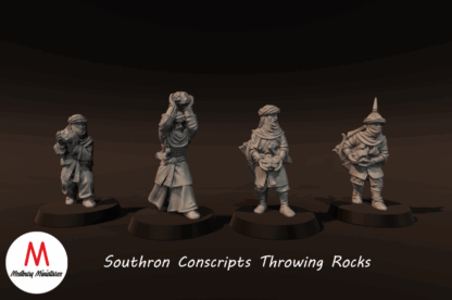 LOTR - Southron Conscripts Throwing Rocks