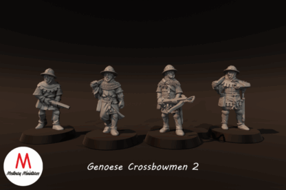 Genoese Crossbowmen 2 with Pavise - Image 3