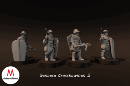 Genoese Crossbowmen 2 with Pavise - Image 2