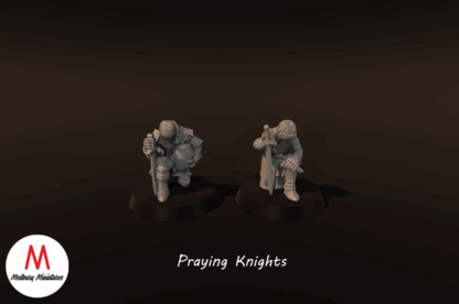 54mm | Medieval | Praying Knights | Knights Templar | Knights Hospitaller