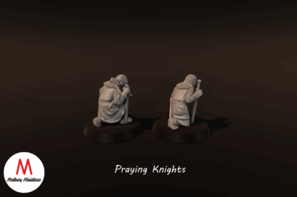 54mm | Medieval | Praying Knights | Knights Templar | Knights Hospitaller - Image 2