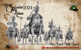 Napoleonic - 1812 French Polish Lancer Command