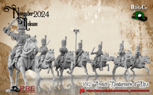 Napoleonic - 1812 French Grenadiers a Cheval Command