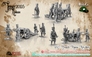 Napoleonic 1812 French horse artillery crew