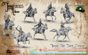 Napoleonic 1812 Russian Leib Guard Cuirassiers command