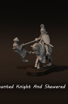 Medieval Mounted Knight And Casualty
