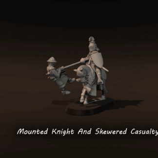 Medieval Mounted Knight And Casualty