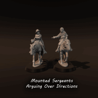 Mounted Sergeants Arguing