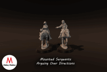 Mounted Sergeants Arguing