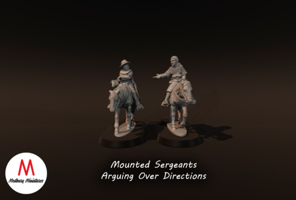 Mounted Sergeants Arguing