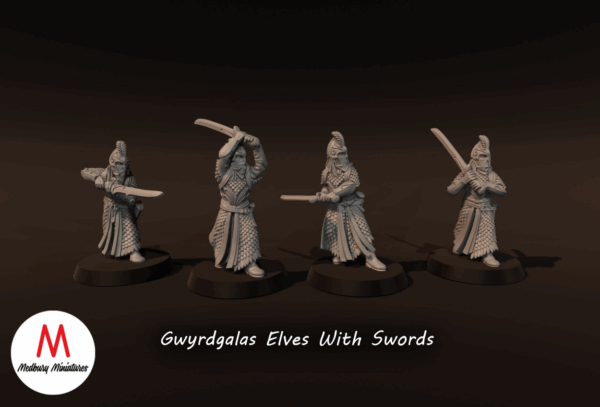 LOTR - Gwyrdgalas Elves with Swords