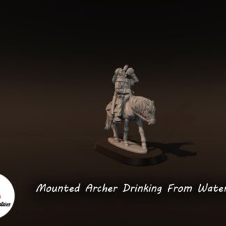 Mounted Archer Drinking From Waterskin